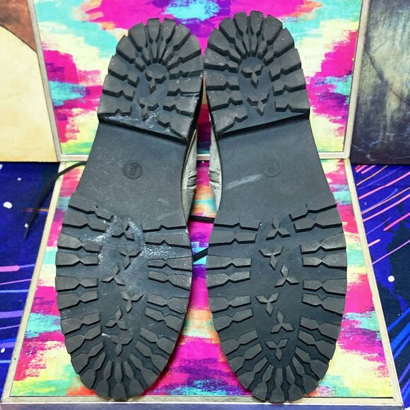 WOMEN'S ** A NEW DAY * BOOTS FAUX LEATHER FUR LACE UP COMBAT BOOTS WOMENS SIZE 9 - Picture 7 of 8